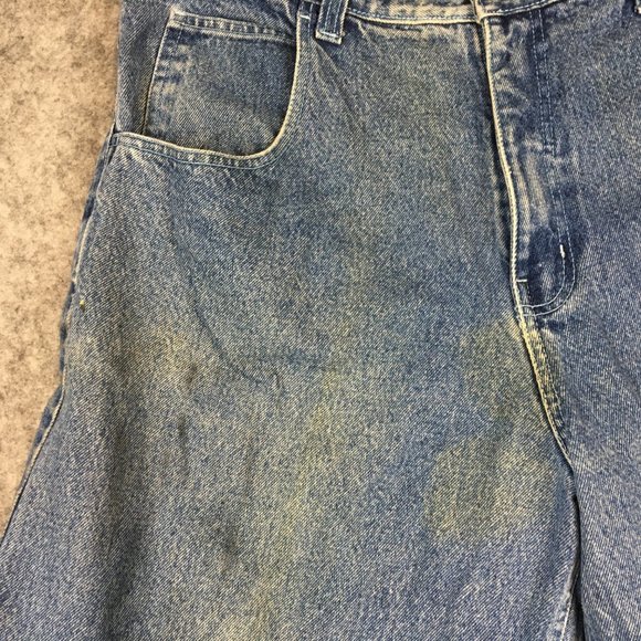 Vintage Fubu Jeans 38 Men Y2K 90s Hip Hop Embroidered Logo Baggy Carpenter Loose - Picture 4 of 15